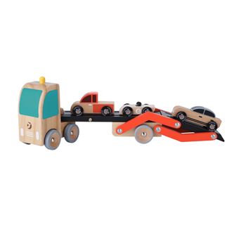 Camión remolque con coches