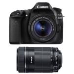Canon EOS 80D + EF-S 18-55mm f/4-5.6 IS STM + EF-S 55-250 mm f/4-5,6 IS STM