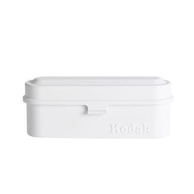 Estuche Kodak Película 135, 5 Rollos, Diseño Retro 70s, Protección Polvo, Blanco