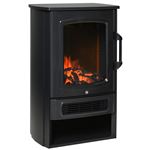 Chimenea eléctrica Homcom negro 44,5x32,1x74cm metal