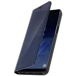 Funda Libro Efecto Espejo Negra Samsung Galaxy S8 Tapa translúcida Soporte
