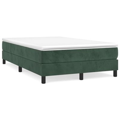 Vidaxl Verde/Oscuro Estructura De Cama Box Spring Terciopelo 120X200cm
