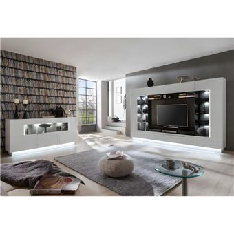 Conjunto completo muebles salón Vente-Unique.es BLAKE Blanco, Cómodas y  cambiadores, Los mejores precios
