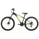 Bicicleta montaña vidaXL 21 velocidades 27,5 pulgadas rueda 38cm negro