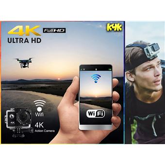 Camara Deportiva 4K Klack K4K de Accion Full HD 12 Mp con Mando - Cámara de  fotos digital deportiva - Los mejores precios