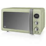 Microondas Swan SM22030GN digital retro 20L 800W Verde