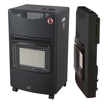 Estufa De Gas Cerámica Plegable Klack Sistema Ods 4.2kw Con Asas Y Ruedas