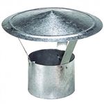 Sombrero Galvanizado Para Estufa de 120 mm.