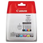 Cartucho de tinta Canon PGI-570/CLI-571 PGBK/C/M/Y/BK