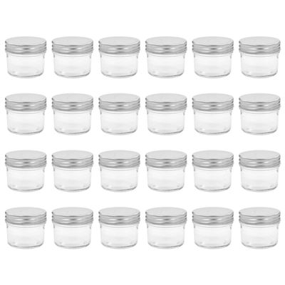Tarros De Mermelada De Vidrio Tapa Plateada 24 Uds 110 Ml Vidaxl