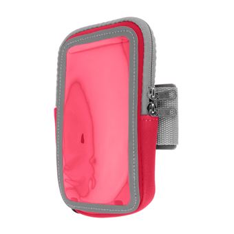 Brazalete Deportivo Táctil Sujeción Brazo Antebrazo Bolsillo Cremallera Rosa - 1