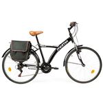 Bicicleta Trekking Paseo moma bikes shimano hybrid 28 alu 18v susp. delant.