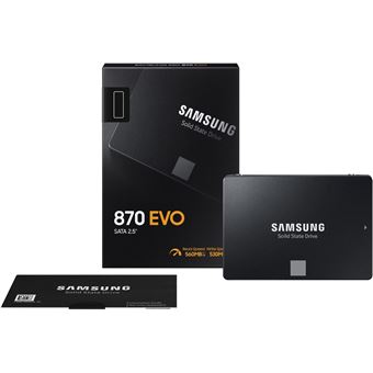 Flotar Segundo grado Envío Discuro duro Samsung SSD 870 EVO, 2.5'', 500GB SATA/600, 560/530 MB/s -  Disco Duro SSD - Los mejores precios | Fnac