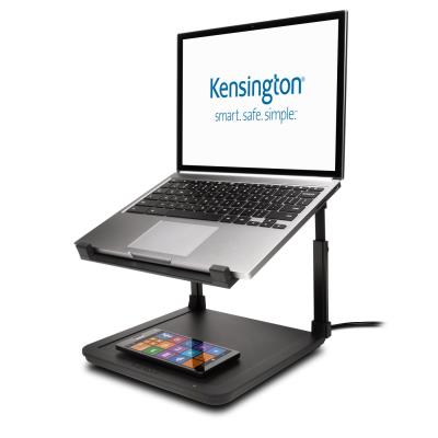 Kensington K52784ww Negro soporte de elevador para smartfit con panel cargador qi diseño