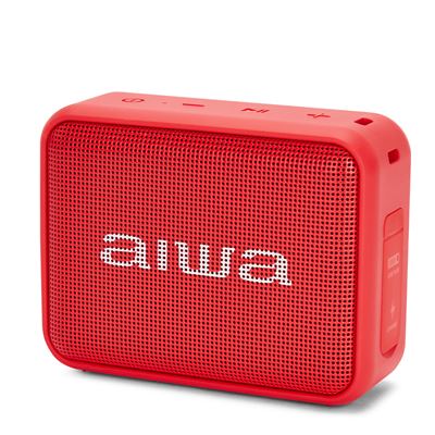 Altavoz Portátil Aiwa Bs-200rd Bluetooth Tws 6w Rojo