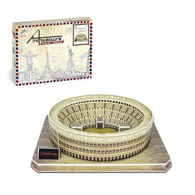 Puzle 3d Dam De Cartón Del Coliseo En Roma 38 Piezas Multicolor