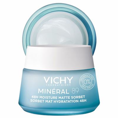 Gel-crema Facial Hidratante Pieles Mixtas Y Grasas Vichy Minéral 89 Matte Sorbet 50ml