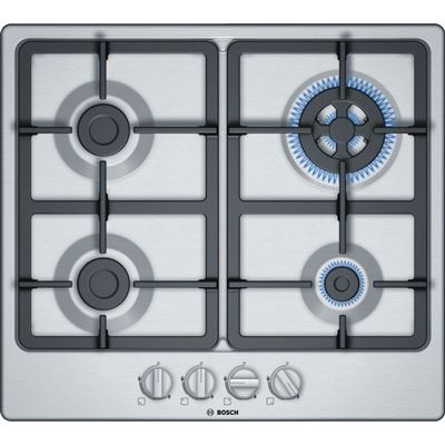 Placa De Gas Bosch Pgh6b5b90 4 Fuegos 60cm Encastrable Inox