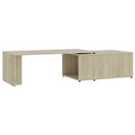 Mesa de centro vidaXL aglomerado 150x50x35 cm roble sonoma