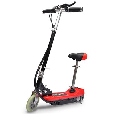 Patinete eléctrico vidaXL, con asiento 120 W Rojo