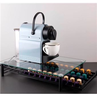 Soporte para cápsulas de café, soporte para cápsulas originales de  Nespresso, cajón de almacenamiento de cápsulas de café con parte superior  de vidrio