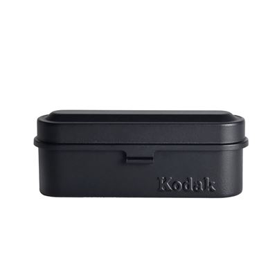 Estuche Kodak Película 135, 5 Rollos, Diseño Retro 70s, Protección Polvo, Negro