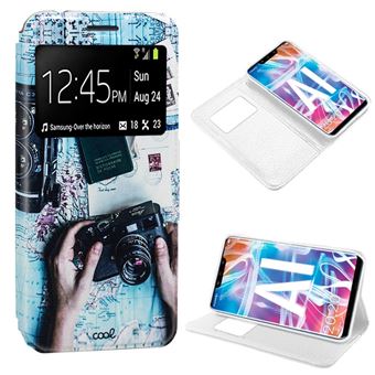 Funda Flip Cover Huawei Mate 20 Lite Dibujos Travel - 1