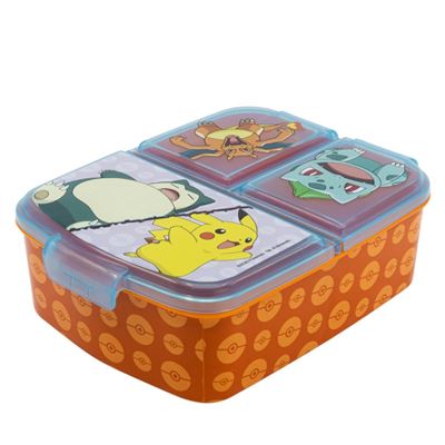 Fiambrera Sanwichera Múltiple Pokemon 19x16x6 Cm