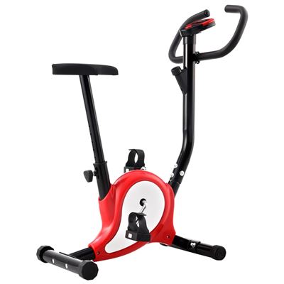 Bicicleta Vidaxl Estática Con Resistencia De Cinta Roja