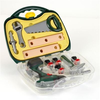 BOSCH - Maletín para herramientas con destornillador y accesorios para niños