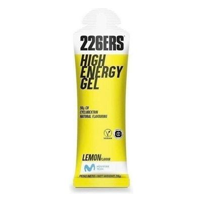 226ers High Energy Gel - 1 Gel X 60 Ml - Gel Energético - 200 Kcal Por Stick - Sabor Limón