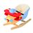Caballo Balancin Tela Madera Multicolor 60x33x45cm_0