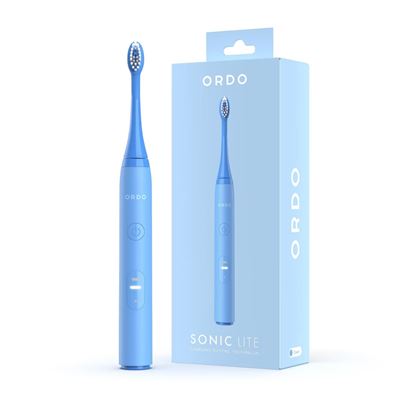 Cepillo De Dientes Eléctrico Ordo Lite Sonic Para Adultos 35.000 Pulsos/min 2 Modos Batería +5 Semanas Temporizador Usb C Azul Cielo