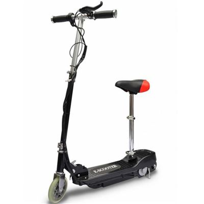 Patinete Eléctrico Vidaxl, Con Asiento 120 W Negro