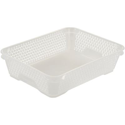 Mini Cesta Keeeper Mirko A5 26,5x20x7cm Transparente