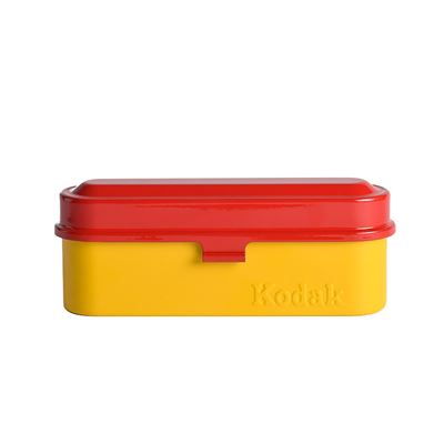 Estuche Kodak Película 135, 5 Rollos, Diseño Retro 70s, Protección Polvo, Rojo
