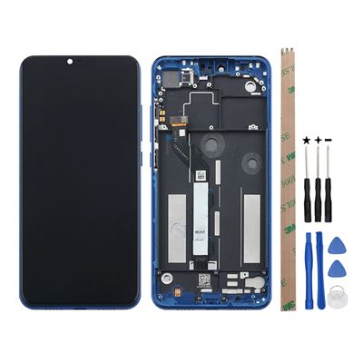Pantalla para Móvil Único, para Xiaomi Mi 8 Lite / Mi 8X / Mi 8 Youth Pantalla Táctil (Monitor LCD Completo)con marco,Azul