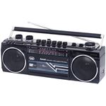 Radiocasete Trevi rr 501bt Negro - Bluetooth - Radio 4 Bandas - Reproduce MP3 Desde USB / SD - Conec