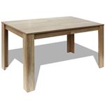 Mesa de comedor 140x80x75 cm roble