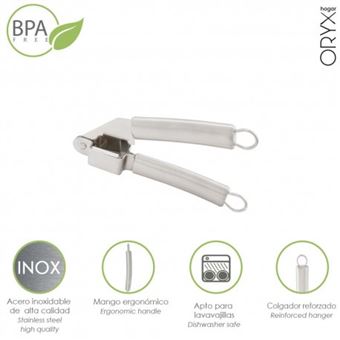 Triturador Ajos Acero Inoxidable 5 x 18 (Alt) cm. - 1