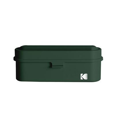Estuche Kodak Película 135, 5 Rollos, Diseño Retro 70s, Protección Polvo, Verde
