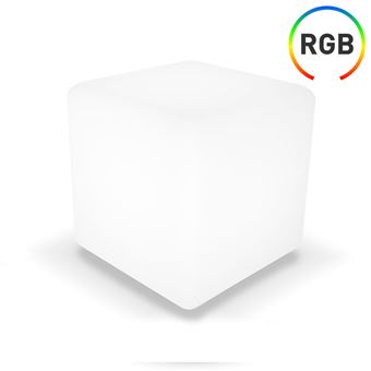 Cubo LED RGB Decorativa 30x30cm con Mando 7hSevenOn Outdoor