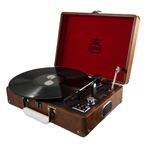 Gpo Attache Tocadiscos para vinilos con diseño de y altavoces integrados vintage sw196bbro usb color