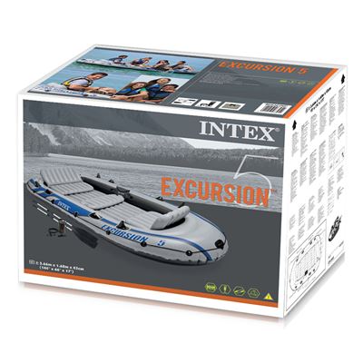 Barca Hinchable Intex Excursion 5 Con 2 Remos 366 X 168 X 43 Cm