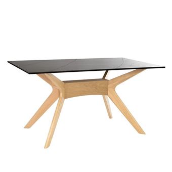 Mesa de interior Dudeco Baden Roble160 Negro Sahara - 1