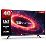 TV LED 40" TD Systems M40K21F no Smart TV, USB Grabador reproductor Negro F