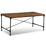 Mesa de comedor vidaXL madera reciclada 180 cm