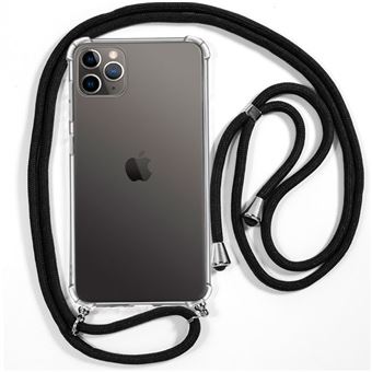 Funda antigolpes con cuerda iPhone 11 Pro Max (negro) 