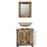 Mueble de baño vidaLX, Madera reciclada con espejo_1