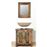 Mueble de baño vidaLX, Madera reciclada con espejo_2